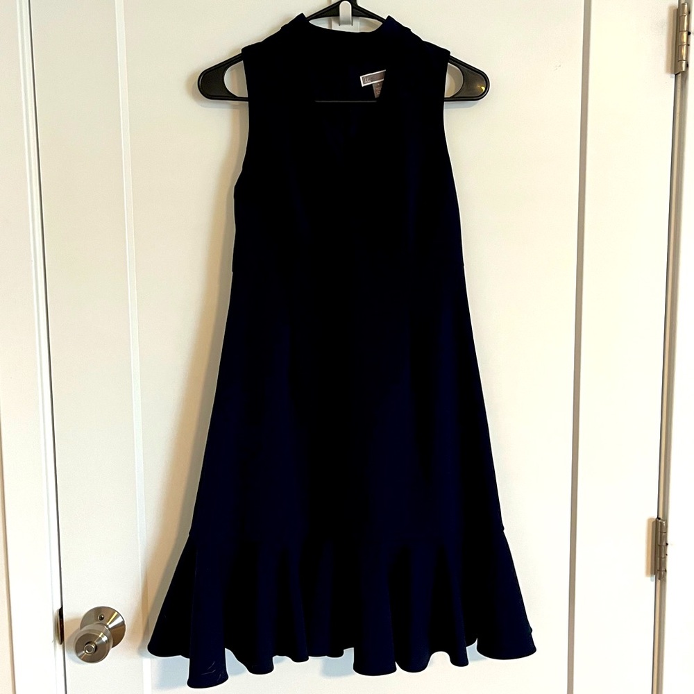Navy Midi Cocktail Dress